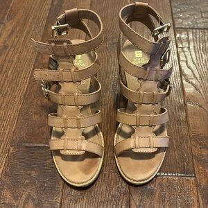 Tan buckle sandals size 8.5